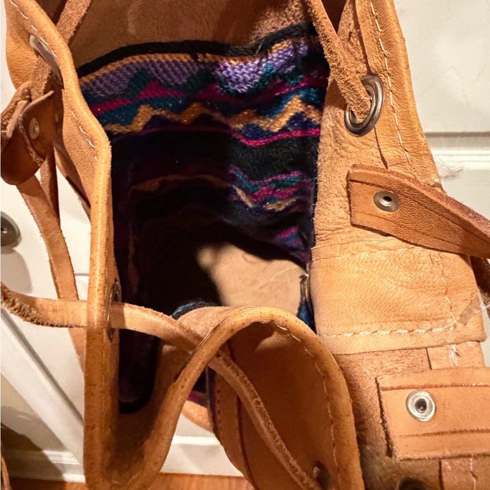 Colorful Patterned Handmade Bucket Bag - Picture 3 of 3